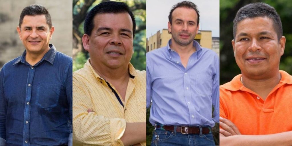 Jorge Iván Ospina,Roberto Ortiz, Alejandro Eder y Alexander Durán. Collage: Tomado de Publimetro