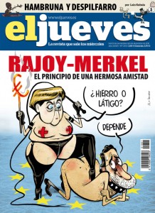 El semanario humor El Jueves ya sabía de las "extrañas" relaciones entre Rajoy y Merkel en noviembre de 2011