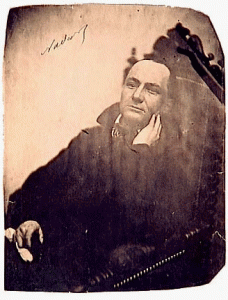 Baudelaire fotografiado por Nadar, 1855