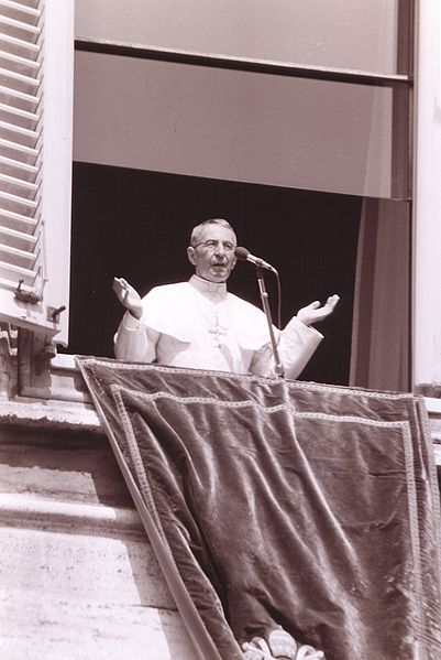 El papa Juan Pablo I en el Vaticano.
