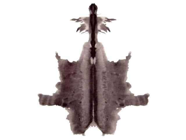 Una de las láminas del Test de Rorschah
