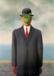 Ren? Magritte, The Son of Man, 1964, Restored by Shimon D. Yanowitz, 2009  øðä îàâøéè, áðå ùì àãí, 1964, øñèåøöéä ò