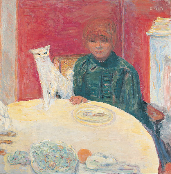 Bonnard_La femme au chat 1912