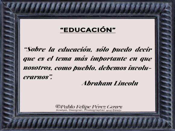Reflexión 148_Educación_Abraham Lincoln