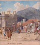 plaza-de-san-victorino-1824-acuarela-de-francois-desire-roulin-banco-de-la-republica