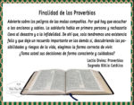Finalidad de los Proverbios en la Sagrada Biblia Católica