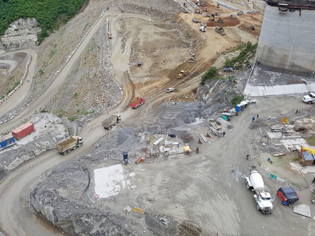 La construcción de Hidroituango comenzó en 2010 y se suponía entraría en operación en noviembre de 2018. Los problemas con la crecida del río Cauca retrasarán la obra por tiempo indefinido. Foto: EPM.