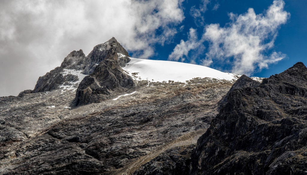 Panorámica del glaciar del pico Humboldt. Año 2014. Foto: Yosel Molina.