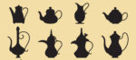 coffee-and-tea-pots-silhouettes-vector