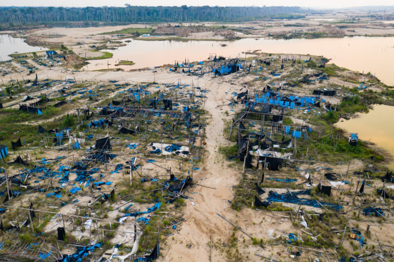 Vista panorámica del sector Balata, en La Pampa, luego de la Operación Mercurio 2019. Foto: Jason Houston / CINCIA WFU.