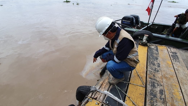 Un derrame en la Refinería de Iquitos ocurrió el 8 de abril. Foto: OEFA.