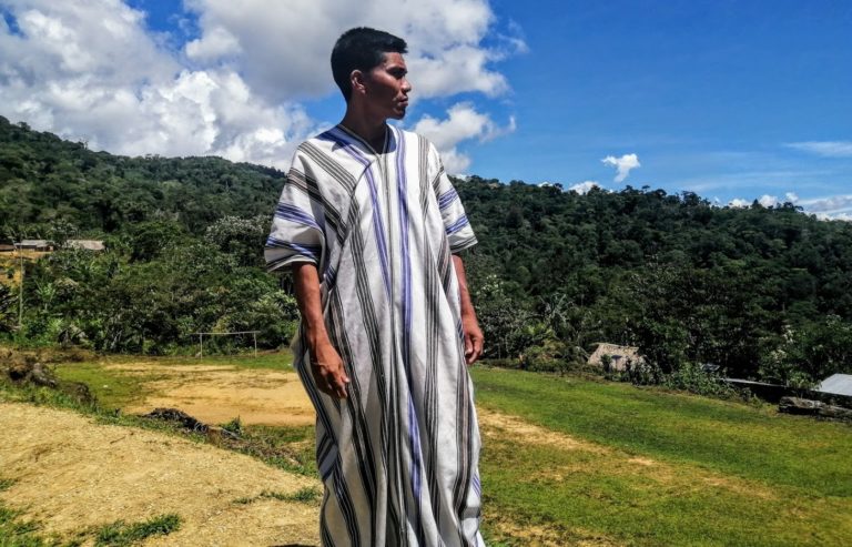 Ángel Pedro Valerio es el presidente de la Central Asháninka del Río Ene (CARE). Esta organización reúne a 19 comunidades y 33 anexos en la selva central. Foto: Vanessa Romo / Mongabay Latam
