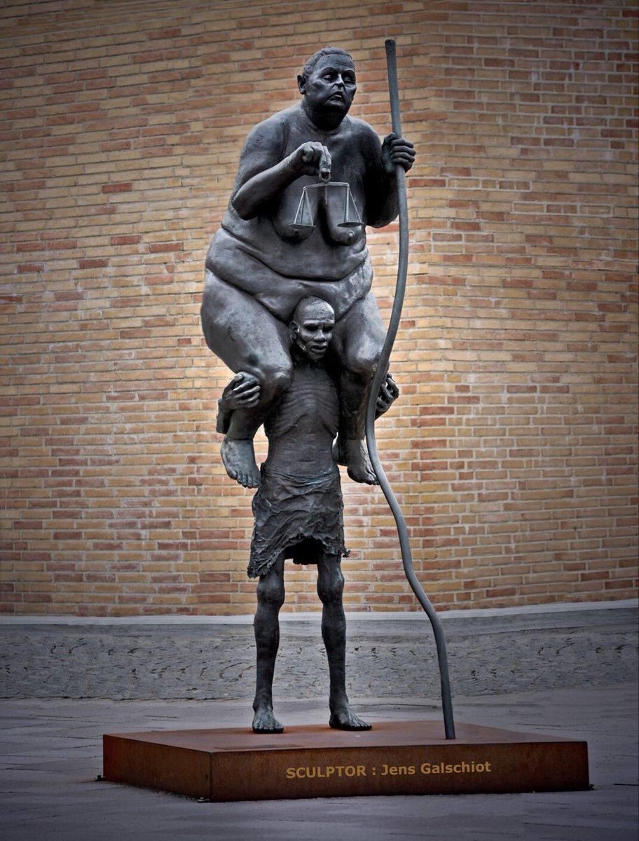 Obra del escultor danes Jens Galschiot