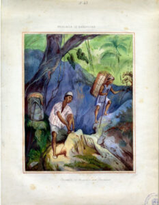 Cargueros en la montaña de Barbacoas, 1853.