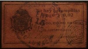 Sello de correo, Tumaco 1913. 