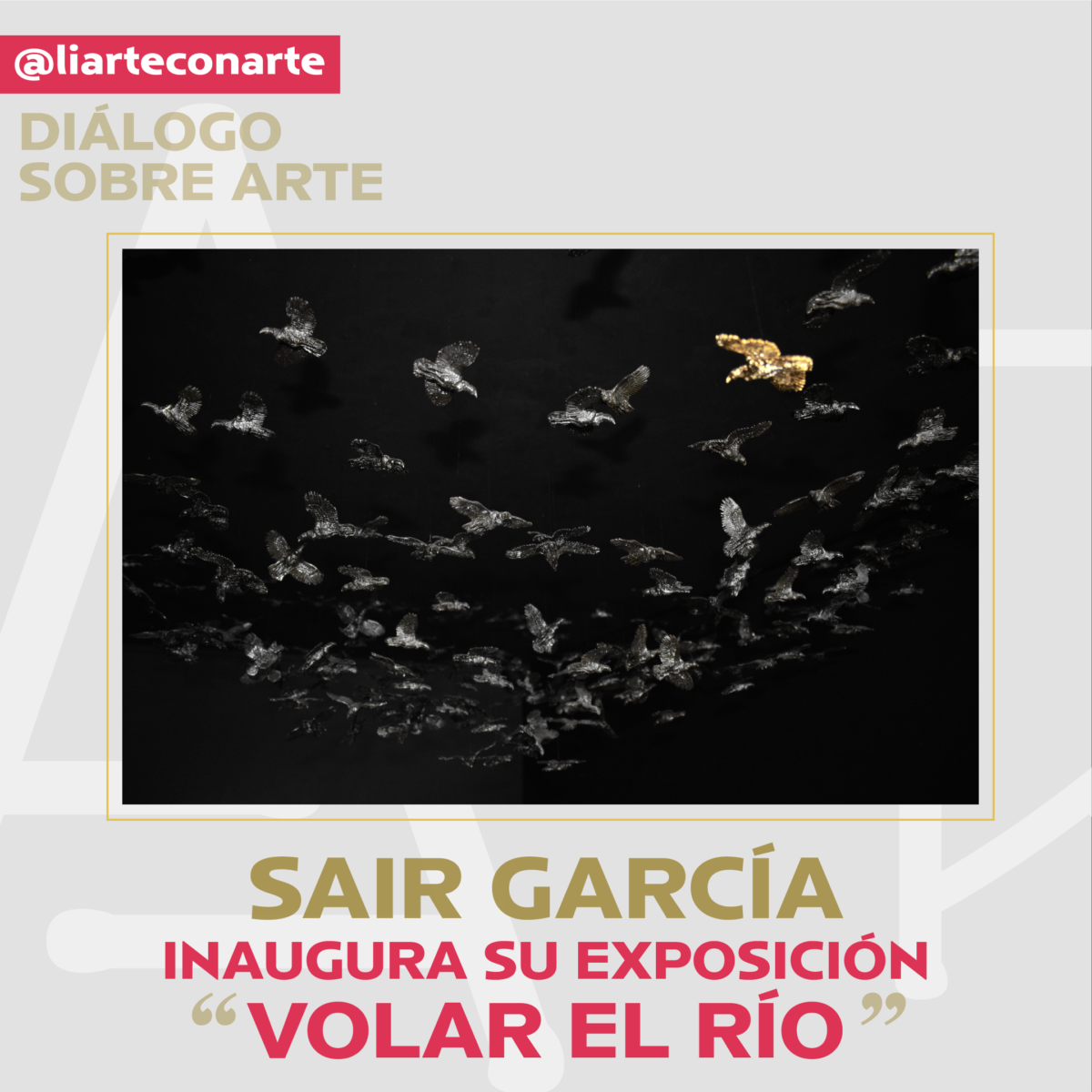 Sair García inaugura su exposición “Volar el río”