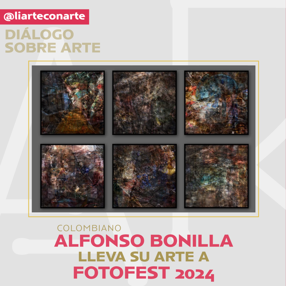 Colombiano Alfonso Bonilla lleva su arte a FotoFest 2024