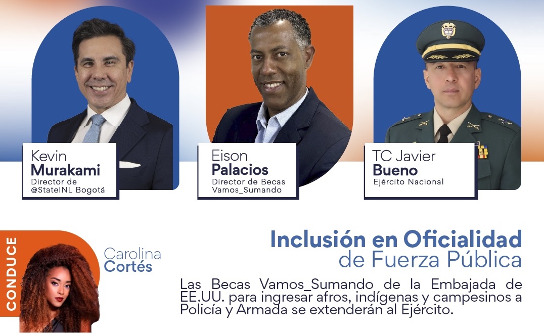 «Inclusión en Oficialidad de Fuerza Pública» en Revista Colombia Afro TV, en vivo por El Espectador