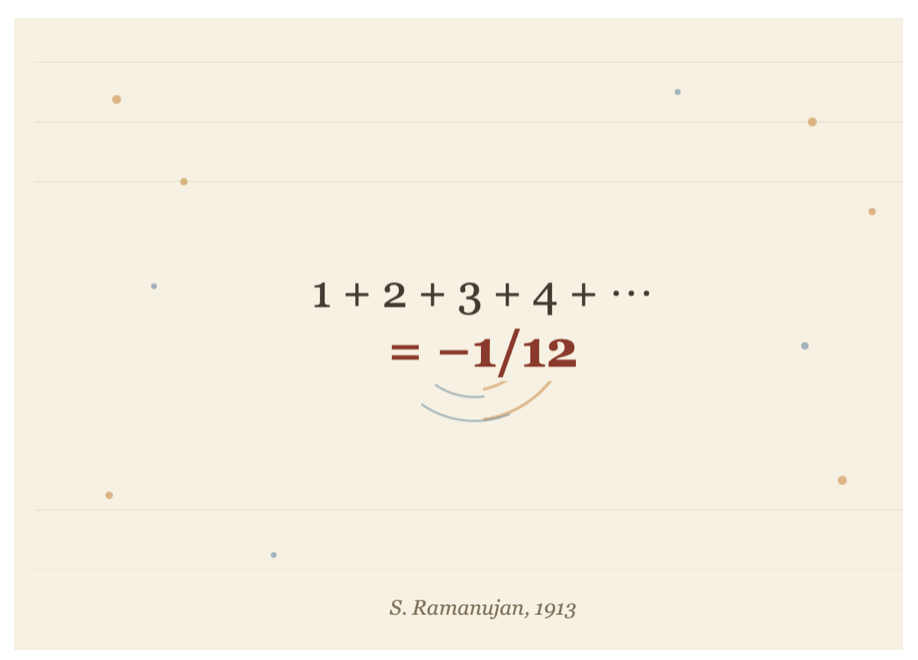 La suma loca de Ramanujan