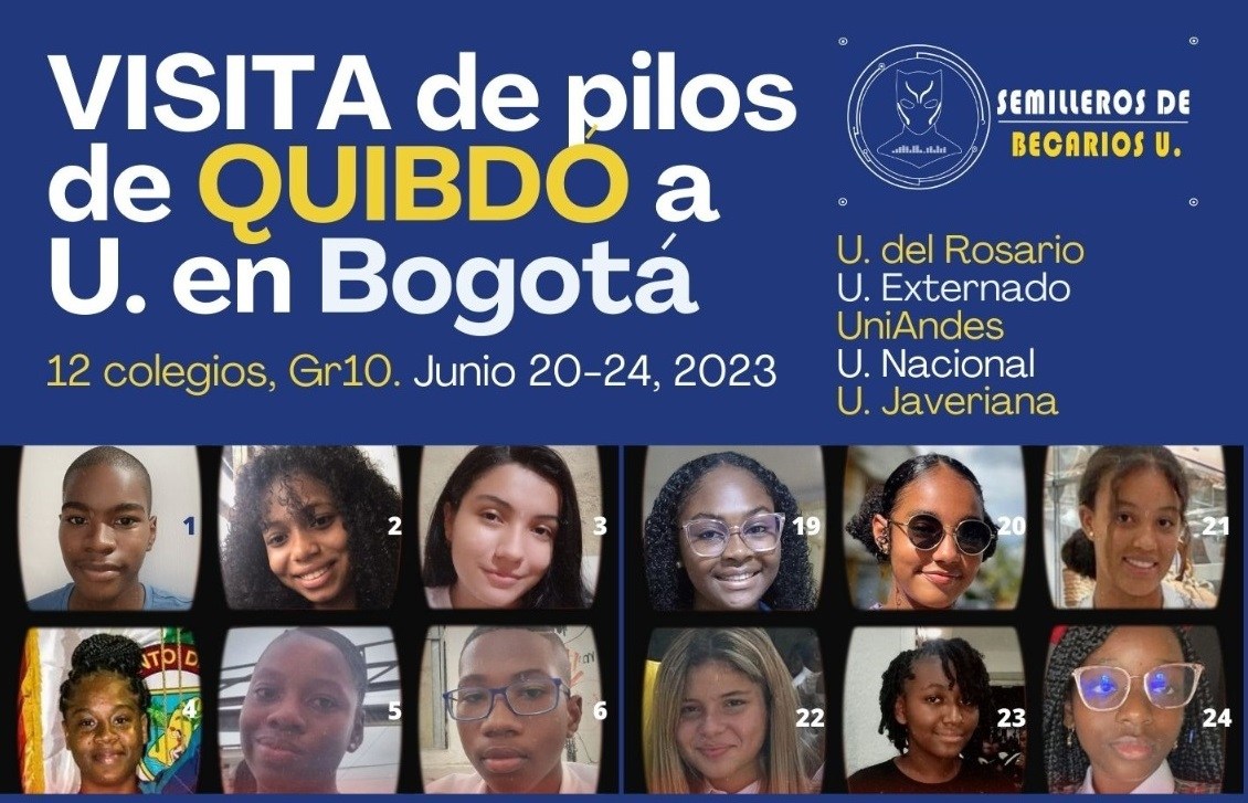 35 pilos de Quibdó visitarán universidades de alta calidad en Bogotá