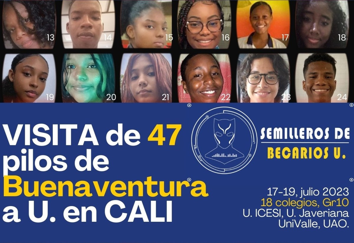De Buenaventura a Cali: 47 pilos de 18 colegios visitarán universidades de alta calidad