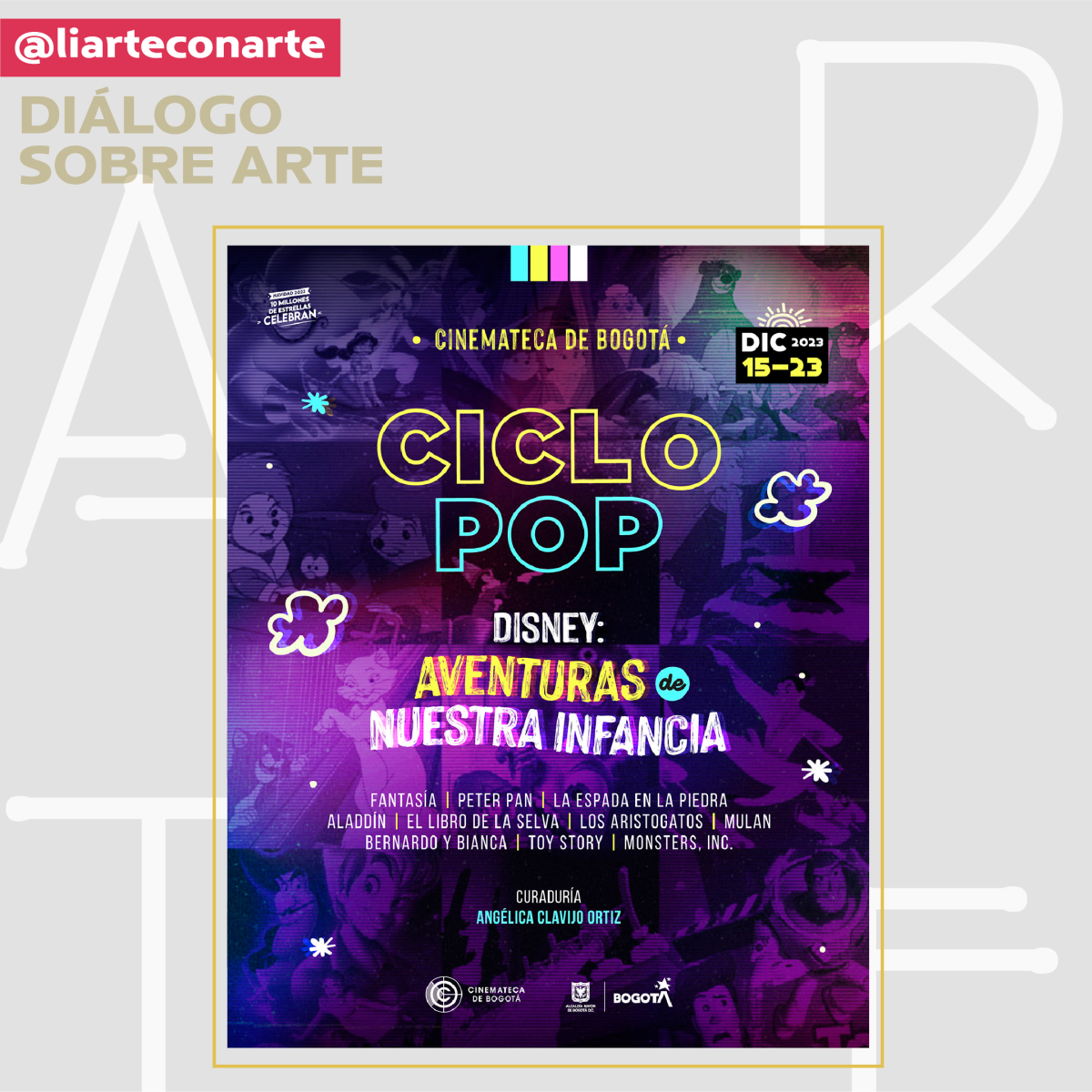 Clásicos de Disney en la Cinemateca de Bogotá