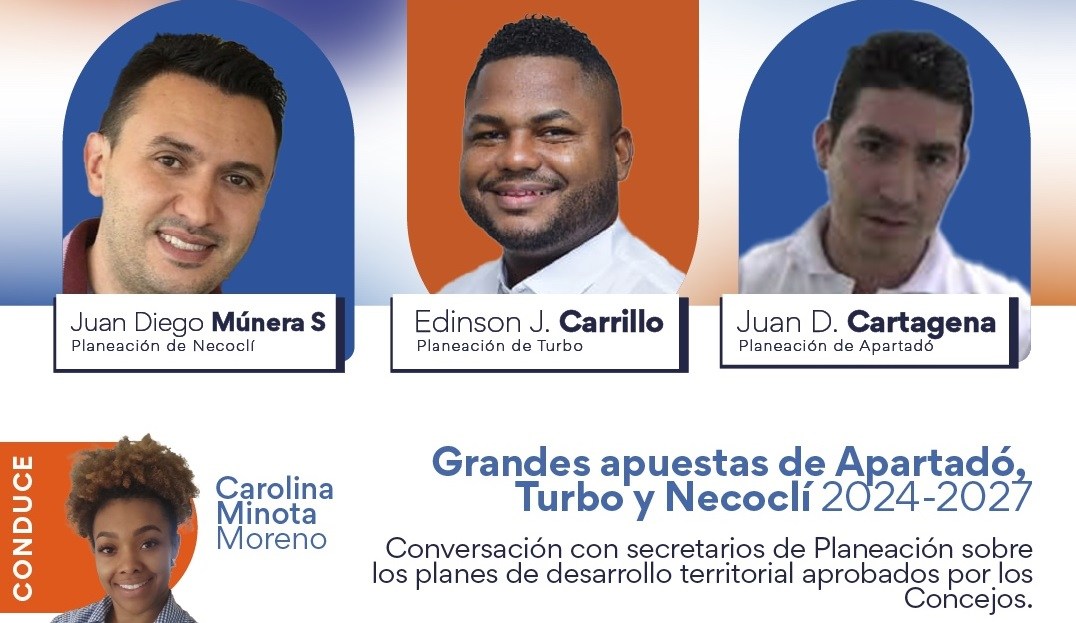 «Grandes apuestas de Apartadó, Turbo y Necoclí 2024-2027» en Revista Colombia Afro TV, en vivo por El Espectador