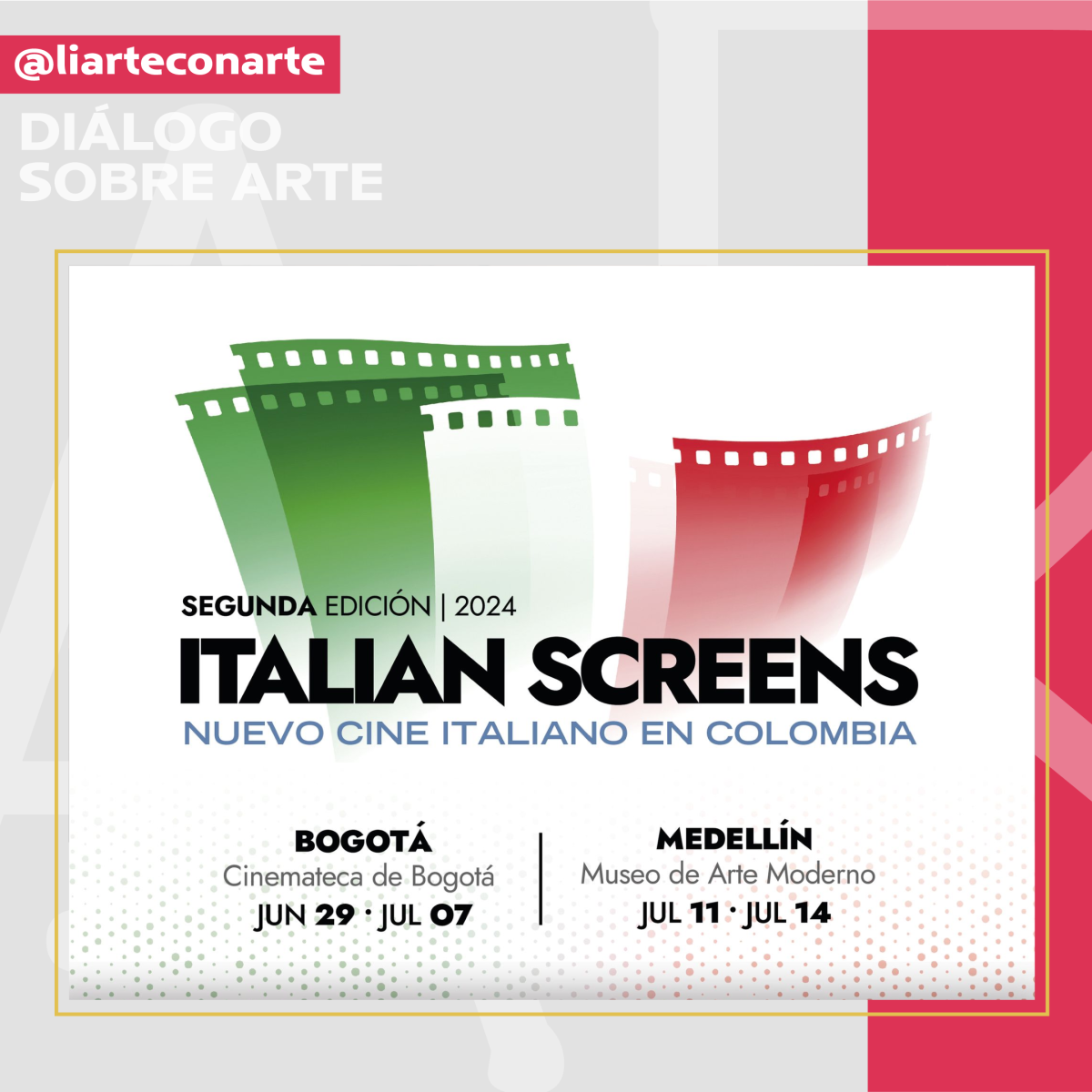 Festival de cine italiano en Bogotá y Medellín