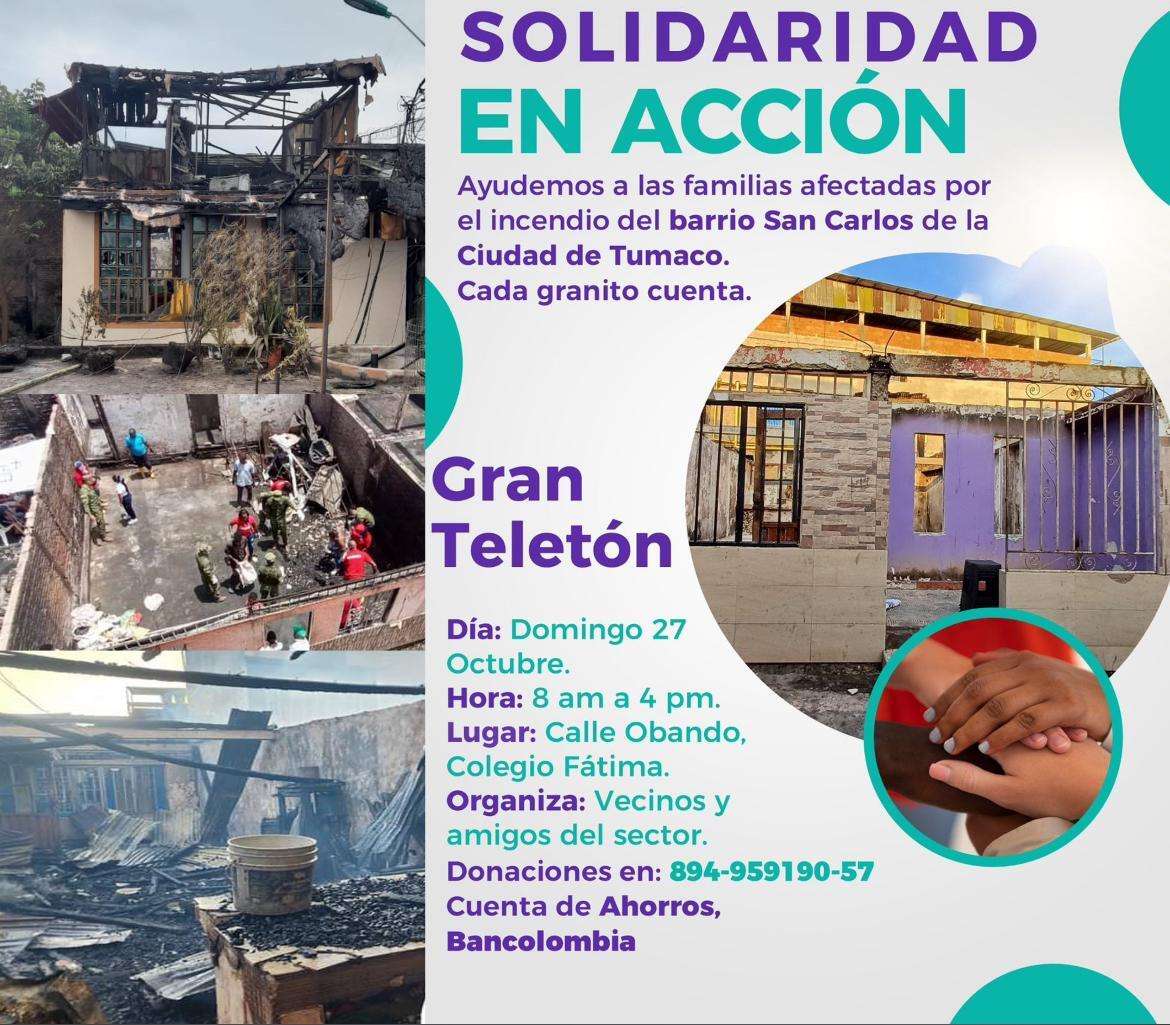 Llamado a la solidaridad tumaqueña, nariñense y colombiana