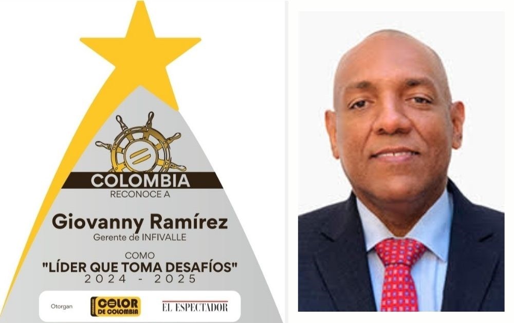 Giovanny Ramírez, gerente de @infivalle, “Líder que toma desafíos”, en Afrocolombianos del Año 2024, de @elespectador y Fundación @ColordeColombia