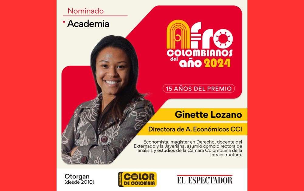 Ginette Lozano, de @camaradelainfra, nominada en Afrocolombianos del Año 2024, de @elespectador y Fundación @ColordeColombia