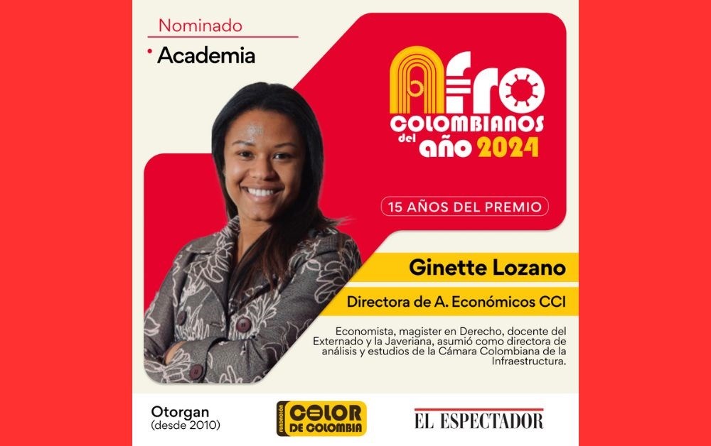 Ginette Lozano, de @camaradelainfra, nominada en Afrocolombianos del Año 2024, de @elespectador y Fundación @ColordeColombia