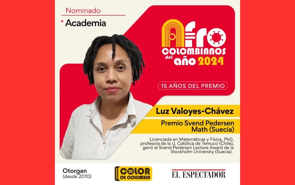 Luz Valoyes, de @UC_Temuco, nominada en Afrocolombianos del Año 2024, de @elespectador y Fundación @ColordeColombia