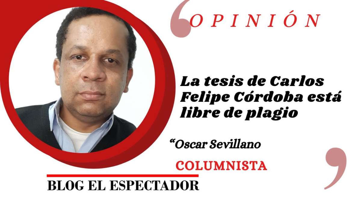 La tesis de Carlos Felipe Córdoba está libre de plagio