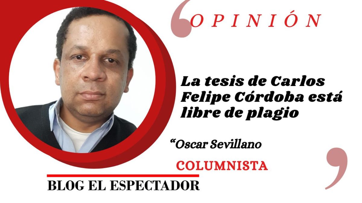 La tesis de Carlos Felipe Córdoba está libre de plagio