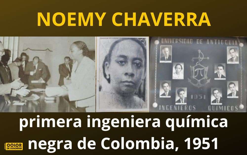 Noemy Chaverra, primera ingeniera química negra de Colombia,1951 #DíadelaMujer