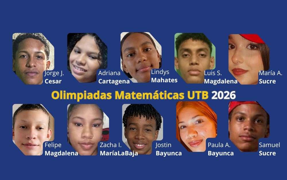 Pilos de Sucre, Cesar, Bolívar y Magdalena en Olimpiadas Matemáticas de @UTBoficial