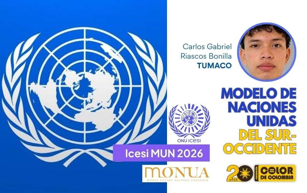 El pilo de Tumaco que será embajador en el Modelo de Naciones Unidas del suroccidente colombiano | Fundación Color de Colombia